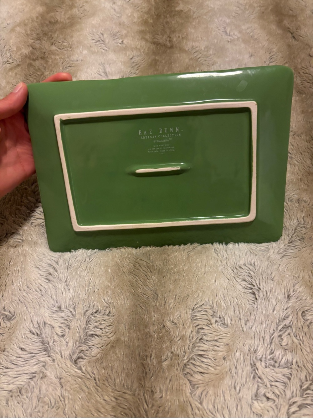 Rae Dunn Football chip and dip tray - Picture 4 of 6